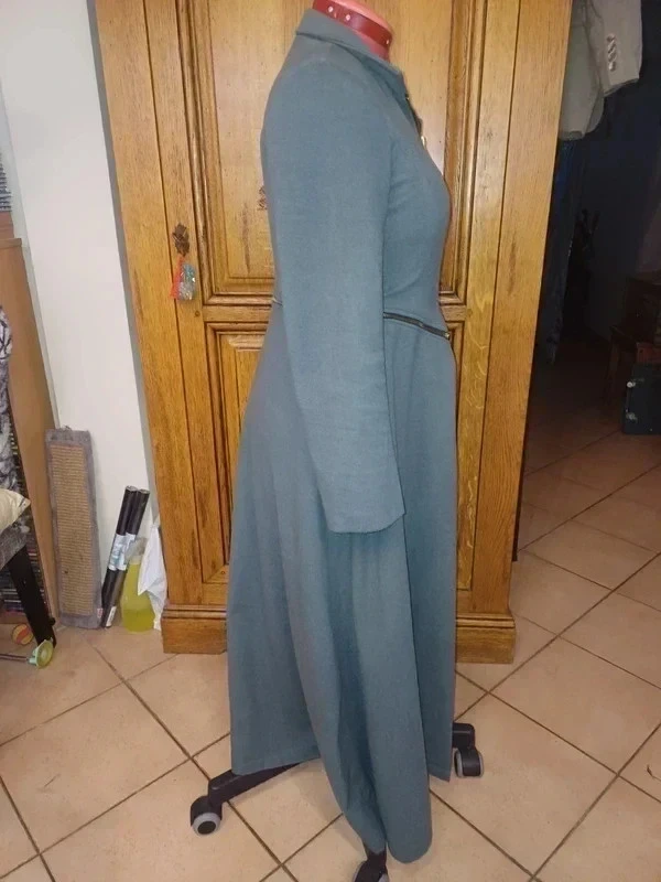 Lange grijze jas die kan worden omgevormd tot een nieuwe blazer – photo 7